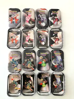 🔥 Unova Mini Tin Set of 8 Display Box EMPTY Pokemon Black Bolt White Flare - Image 3