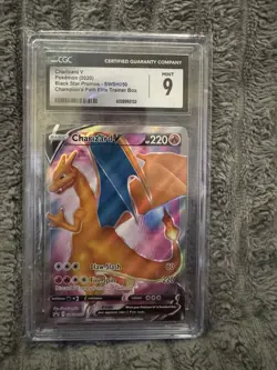 Pokemon 2020 Champion's Path Elite Trainer Box Charizard v CGC Mint 9 - Image 1