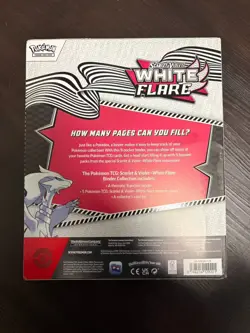 Pokemon TCG Scarlet & Violet White Flare Binder Collection - 5 Booster Packs - Image 2
