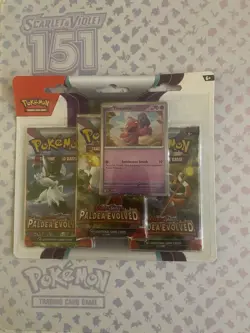 Pokemon TCG: Paldea Evolved 3 Pack Blister - Tinkatink - Scarlet And Violet - Image 1