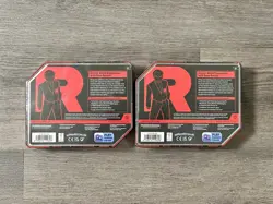 Pokemon Sealed Destined Rivals Team Rocket Tin Set of 2 (Brand New) - Image 2