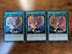 3x Ketu Dracotail JUSH-EN008 Super Rare 1st Ed Near Mint YUGIOH - Image 1