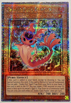 YuGiOh! Snake-Eyes Poplar (Quarter Century Secret Rare) PHNI-EN012 1stEd MINT - Image 1