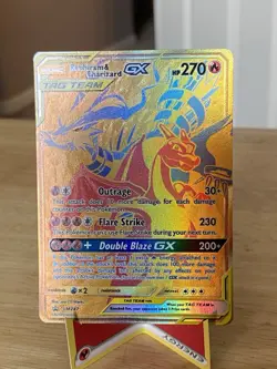Pokemon TCG Reshiram and Charizard GX Tag Team Promo Card SM247 - Image 1