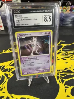 Mewtwo 11/146 Legends Awakened Holo CGC 8.5 NM-MINT Pokemon Card - Image 2