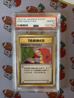 Pokemon Cards: Japanese Team Rocket Common: Goop Gas Attack PSA 10 - Image 1