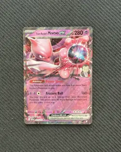 Team Rocket's Mewtwo ex 081/182 Sv10: Destined Rivals Holo Pokemon Card - Image 1