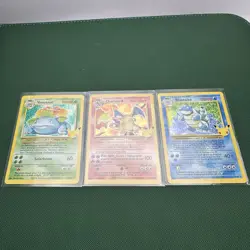 Pokemon Celebrations 25th Anniversary Charizard, Blastoise, Venusaur Trio NM - Image 1