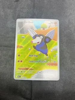 Drilbur Illustration Rare Pokemon TCG Black Bolt 124/086 - Image 3