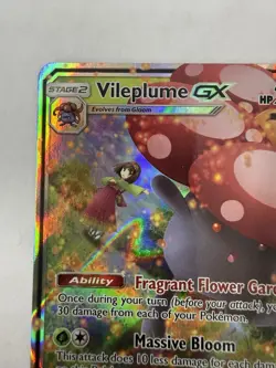 Pokemon 2019 Sun & Moon Cosmic Eclipse Vileplume GX #4/236 NM Condition - Image 2