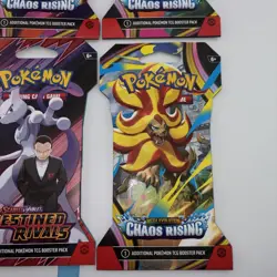 Pokemon Destined Rivals And Chaos Rising Sleeved Booster Packs - Lot Of 6 - Image 3