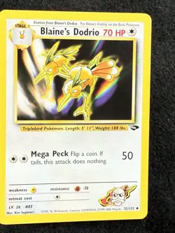 Blaine's Dodrio - 32/132 Gym Challenge - Pokemon TCG - 2000 - Image 2