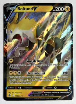 Pokemon TCG Boltund V 103/264 Fusion Strike Holo - Image 1