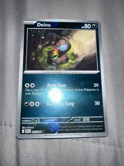 Pokemon TCG Deino (Master Ball Pattern) 065/086 Sv: White Flare Holo NM - Image 1