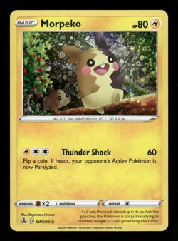 MORPEKO SWSH012 HOLO PROMO SWORD & SHIELD PROMO POKEMON NM - Image 1