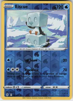 Eiscue 047/203 Uncommon Evolving Skies Pokemon Reverse Holo Near Mint - Image 1