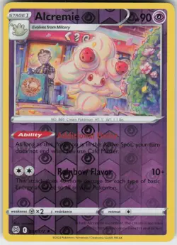 Alcremie 071/172 Rare Brilliant Stars Pokemon Reverse Holo Near Mint - Image 1