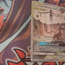 Pokemon Espeon & Deoxys GX SM240 SM-P Promo TAG TEAM Holo EN 260 HP - Image 3
