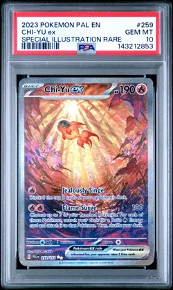 2023 POKEMON PAL EN-PALDEA EVOLVED SPECIAL ILLUSTRATION RARE CHI-YU EX PSA 10 - Image 1