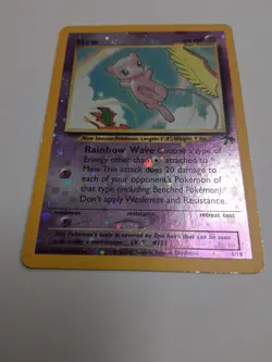 Pokemon 2001 Southern Islands Promo Reverse Holo Mew 1/18 - Image 2