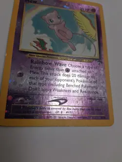 Pokemon 2001 Southern Islands Promo Reverse Holo Mew 1/18 - Image 4