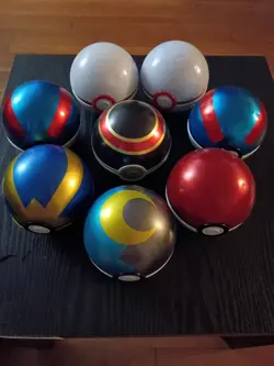 Lot of 8 Empty Pokemon Tins Pokeball Balls Variety (Read Description) - Image 1