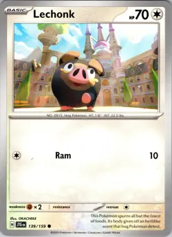 Lechonk 139/159 Common Journey Together Pokemon NM - Image 1