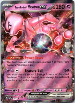 Team Rocket's Mewtwo ex 205 - SV: Scarlet & Violet Promo Cards Holo - Image 1
