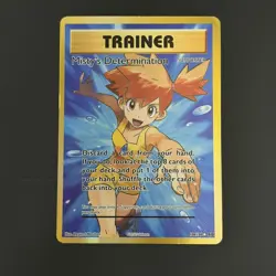 Pokemon TCG Misty's Determination (Full Art) Ultra Rare XY - Evolutions 108/108 - Image 3