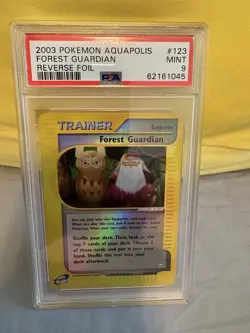 2003 Forest Guardian Reverse Holo #123 Pokemon Aquapolis PSA 9 - Image 1