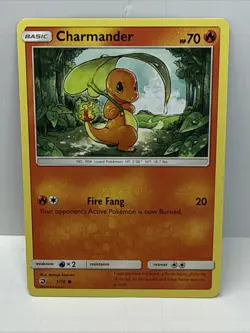 Charmander 1/70, Dragon Majesty, Common, 2018 Pokemon TCG, NM - Image 1