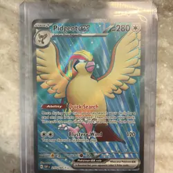 Pidgeot ex 217/197 Ultra Rare Obsidian Flames Pokemon Near Mint - Image 1