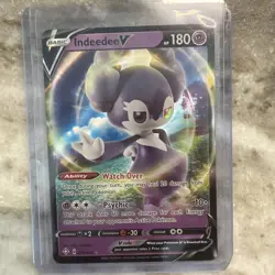 Indeedee V 039/072 Holo V Rare Shining Fates Pokemon Holo Near Mint - Image 1