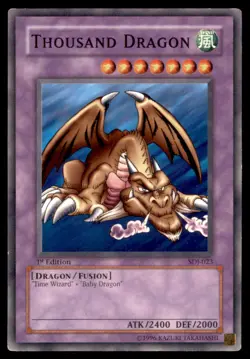 Yu Gi Oh! Thousand Dragon SDJ 023 SDJ 1st Edition Regular - Image 1