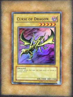 Yugioh Curse of Dragon LOB-066 Super Rare Original Print NM - Image 1