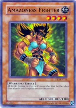 Amazoness Fighter - DR1-EN115 - Common - Unlimited Edition - Lightly Played - Image 1
