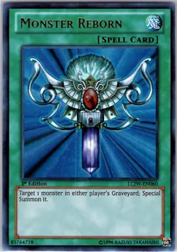 Yugioh Monster Reborn LCJW-EN060 Ultra Rare 1st Edition NM - Image 1