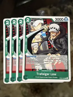 [x4] Trafalgar Law | OP02-035 | Playset | LP | ENGLISH | OP TCG | ONE PIECE - Image 1