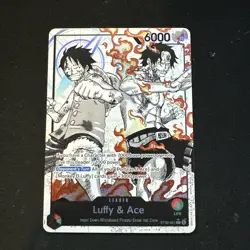 Luffy and Ace Parallel Alt Art Leader ST30 English NM - Image 1