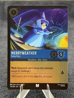 Disney Lorcana Merryweather - Feisty Fairy 139/204 Wilds Unknown Uncommon Foil - Image 1