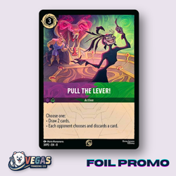Pull The Lever! 31/P2 Foil Promo Reign of Jafar NM Disney Lorcana DLPC - Image 1