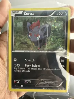 Zorua 9/12 2011 McDonald's Holo Pokemon Card - Image 1