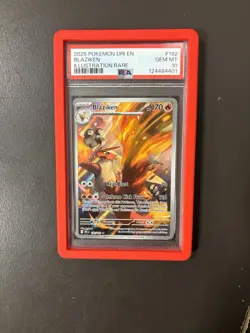 Pokemon TCG Blaziken Destined Rivals Illustration Rare Card 192/182 PSA 10 - Image 1