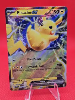 Pikachu ex 063/193 Paldea Evolved Double Rare Pokemon Card Mint NM - Image 1