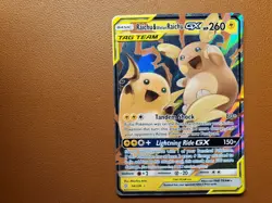 Raichu & Alolan Raichu GX Ultra Rare SM - Unified Minds 54/236 NM Pokemon Card - Image 1