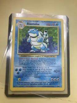 Pokemon Blastoise Base Set Holo Rare Card 2/102 1999 Vintage WOTC - LP - Image 3