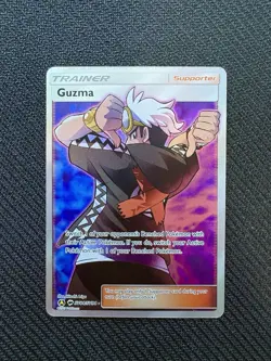 Guzma SV84/SV94 Ultra Rare Hidden Fates Shiny Vault Pokemon Card NM - Image 1