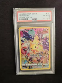 PSA 10 Pikachu 160/159 Crown Zenith Secret Rare Pokemon Card Gem Mint - Image 1