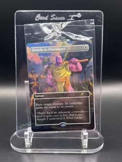 MTG Swords to Plowshares PSA Promo Extended Art Thanos Foil Holo Marvel SEALED - Image 1