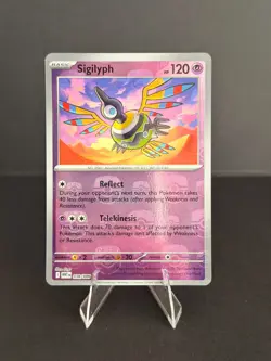 Sigilyph (Master Ball Pattern) 038/086 Uncommon White Flare Pokemon Holo NM - Image 1